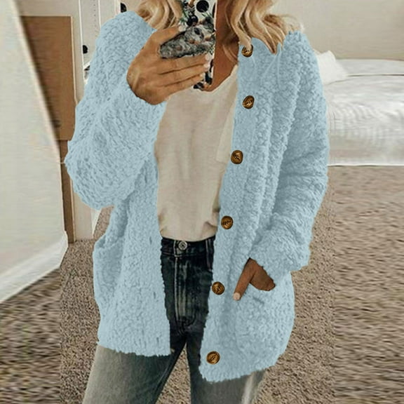 Neewe Women's 2025 Long Sleeve Cable Knit Cardigan Sweaters Open Front Fall Outerwear Coat Pockets