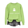 thumbnail image 1 of Neewe Women's Casual Crew Neck Sweatshirt Halloween Printed Loose Soft Long Sleeve Pullover Tops, 1 of 6