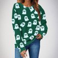 thumbnail image 1 of Neewe Women's Casual Printed Oversized Sweatshirt Crew Neck Color Block Loose Pullover Tops, 1 of 4