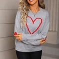 thumbnail image 1 of Neewe Women's Cute Heart Sweater Love Print Valentine Romantic Knitted Top Casual Crewneck Long Sleeve Sweaters Pullover, 1 of 8