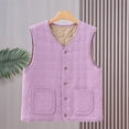 thumbnail image 1 of Neewe Women's Fleece Vest Fall Lightweight Sleeveless V-neck Jacket Inside 2XL-5XL, 1 of 4