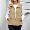 thumbnail image 1 of Neewe Women's Fuzzy Fleece Vest Winter Warm Sleeveless Sherpa Jacket Zipper Gilet Fall Outerwear with Pockets S-XXL, 1 of 9