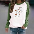 thumbnail image 1 of Neewe Women's Halloween Pumkin Face Sweatshirts Hocus Pocus Long Sleeve Shirt Spooky Skeleton Pullover Tops, 1 of 7