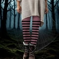 thumbnail image 1 of Neewe Women's Halloween Striped High Waisted Leggings for Women-Soft Athletic Tummy Control Pants for Running Yoga Workout Reg & Plus Size, 1 of 9