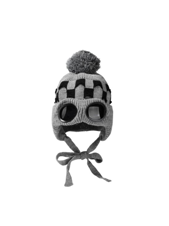 Women's Hand Knit Hat with Winter Warm Earflap Hat with Pattern - Ear Flaps - Toque - Beanie