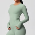 thumbnail image 1 of Neewe Women's Long Sleeve Compression Shirts, Dry Fit Workout Athletic Sun Protection Cooling Tops for Yoga Running Gym, 1 of 8