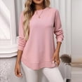 thumbnail image 1 of Neewe Women's Long-Sleeve Crew-Neck Cotton T-Shirt Classic-Fit Shirt Soft Breathable Casual Tee Basic Tops, 1 of 6