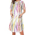 thumbnail image 1 of Neewe Women's Nursing Dress Short Sleeve Hidden Zipper Maternity Side Zippered Breastfeeding Dress, 1 of 2