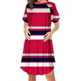 thumbnail image 1 of Neewe Women's Nursing Dress Short Sleeve Hidden Zipper Maternity Side Zippered Breastfeeding Dress, 1 of 4