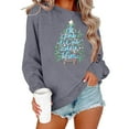 thumbnail image 1 of Neewe Women's Oversized Sweatshirt Christmas Crewneck Long Sleeve Casual Loose Pullover Tops, 1 of 4
