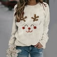 thumbnail image 1 of Neewe Women's Oversized Sweatshirt Christmas Crewneck Long Sleeve Casual Loose Pullover Tops, 1 of 7