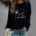 thumbnail image 1 of Neewe Women's Oversized Sweatshirt Crewneck Long Sleeve Casual Loose Pullover Tops, 1 of 7