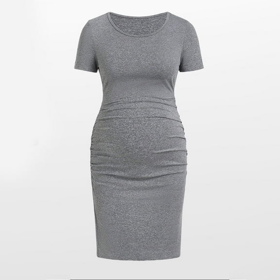 Neewe Women's Short Sleeve Maternity Dress Pregnancy Clothes Pregnancy Mama Clothes Casual Clothing