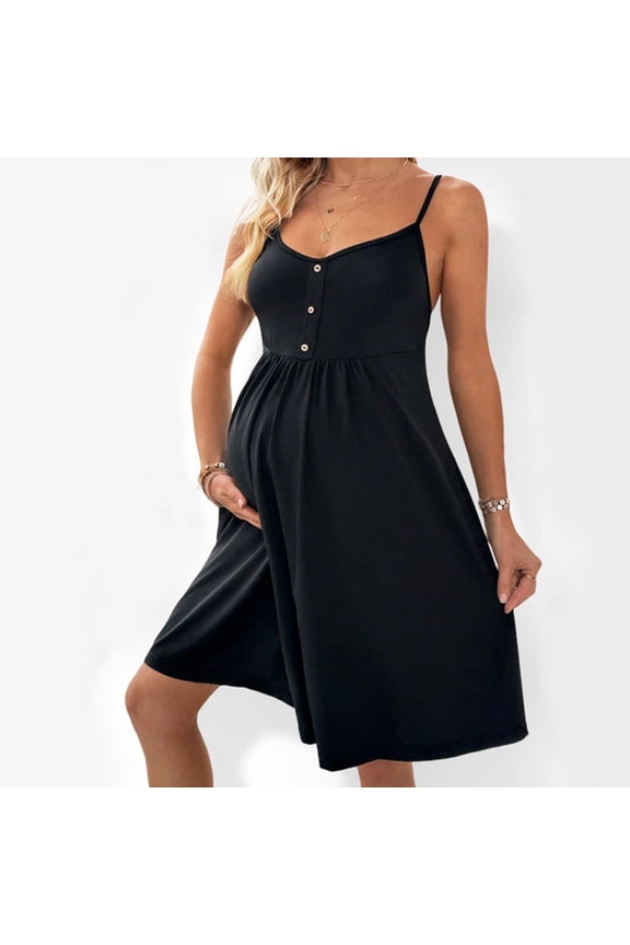 Women's Short Sleeve Maternity Dress Pregnancy Slessless Clothes Pregnancy Mama Clothes Casual Clothing