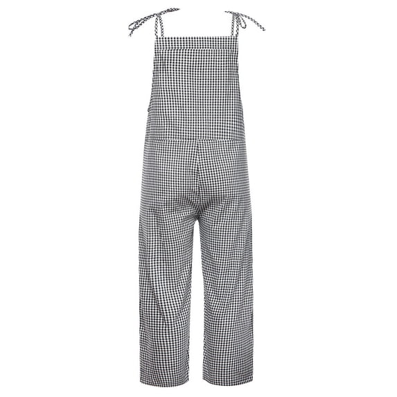Neewe Women's Summer Jumpsuits Striped Wide Leg Overalls Casual Loose Rompers with Pockets 2026