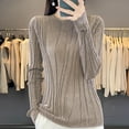 thumbnail image 1 of Neewe Women's Sweaters Long Sleeve Soft Lightweight Basic Knitted Pullover Sweater, 1 of 5