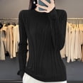 thumbnail image 1 of Neewe Women's Sweaters Long Sleeve Soft Lightweight Basic Knitted Pullover Sweater, 1 of 5