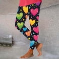 thumbnail image 1 of Neewe Women's Thick High Waist Yoga Pants,Heart Printed Tummy Control Workout Running Yoga Leggings for Women, 1 of 6