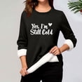 thumbnail image 1 of Neewe Women's Winter Warm Sherpa Lined Fleece Crewneck Sweatshirt Pullover Loungewear Tunic Tops, 1 of 3