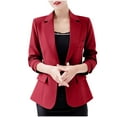 thumbnail image 1 of Neewe Women's Work Office Blazer Stretch Lapel Collar Long Sleeve Jacket Suit Blazer, 1 of 7