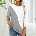 thumbnail image 1 of Neewe Womens 3/4 Sleeve Shirts V-Neck Tops Business Casual Blouses Tee Trendy 2025 Fall Fashion Outfits Clothes, 1 of 6