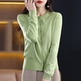 thumbnail image 1 of Neewe Womens Cardigan Casual Long Sleeve Open Front Button Down Loose Knit Lightweight Fall Sweaters, 1 of 4