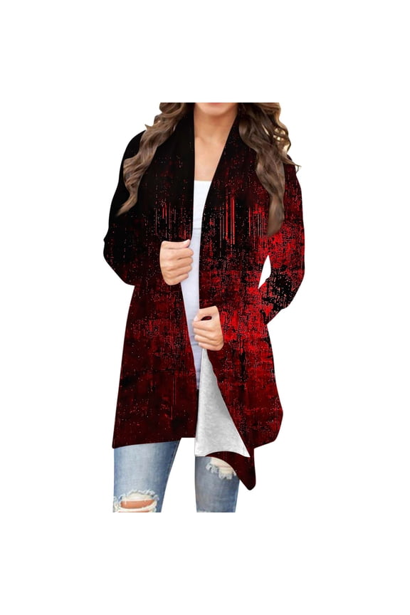 Womens Cardigan Casual Long Sleeve Open Front Button Down Loose Knit Lightweight Fall Sweaters