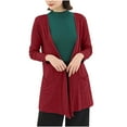 thumbnail image 1 of Neewe Womens Casual Lightweight Long Sleeve Cardigan Soft Drape Open Front Fall Dusters, 1 of 5