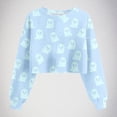 thumbnail image 1 of Neewe Womens Casual Long Sleeve Sweatshirt Crew Neck Cute Pullover Relaxed Fit Tops, 1 of 3