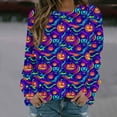 thumbnail image 1 of Neewe Womens Fall T-Shirts Halloween Funny Long Sleeve Graphic Tees Tops, 1 of 5