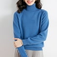 thumbnail image 1 of Neewe Womens Fit Turtleneck Pullover Sweater Knit Long Sleeve Sweater Tops, 1 of 4