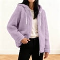 thumbnail image 1 of Neewe Womens Fuzzy Sherpa Fleece Jacket Zip Up Oversized Winter Warm Sweatshirt Hoodies 2025, 1 of 9