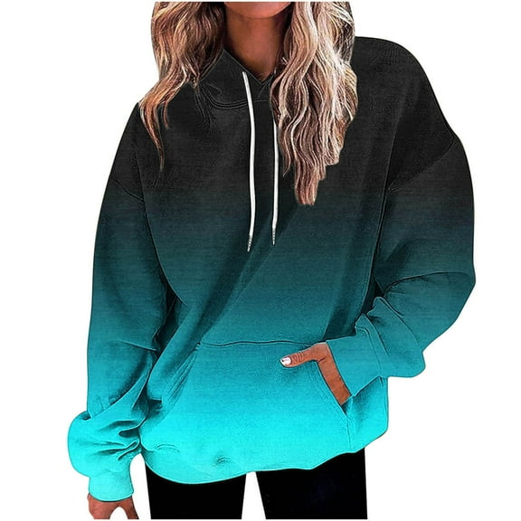 Neewe Womens Hoodies Oversized Sweatshirts Pullover Fleece Sweaters Long Sleeve Winter Fall Outfits Fashion Y2k Clothes