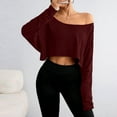 thumbnail image 1 of Neewe Womens Long Sleeve T Shirts 2025 Basic Crewneck Tee Fall Tops Casual Workout Y2K Clothes, 1 of 6