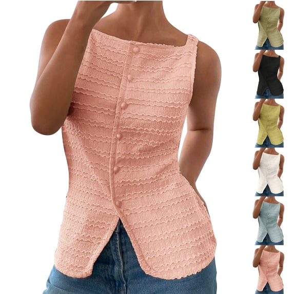 Neewe Womens Loose Fit Casual Flowy Tank Tops Trendy Sleeveless Summer Tops Clothes Spring Outfits 2026-Green XL