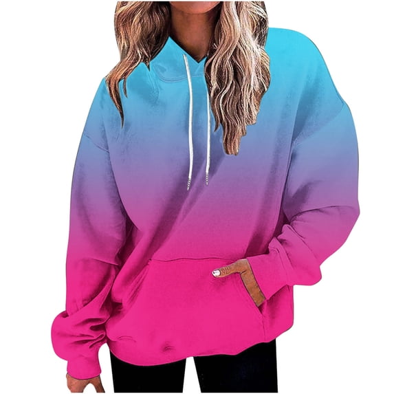 Neewe Womens Oversized Hoodies Fleece Sweatshirts Fall Fashion 2025 Pullover Sweaters Winter Clothes
