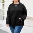 thumbnail image 1 of Neewe Womens Oversized Sweatshirts Crewneck Long Sleeve Tops Fleece Pullover Fall Fashion Clothes L-4XL, 1 of 6