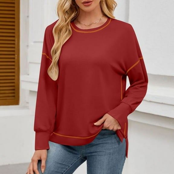 Neewe Womens Oversized Sweatshirts Hoodies Fleece Crewneck Sweaters Casual Tops Comfy Fall Fashion Outfits Winter Clothes 2025