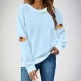 thumbnail image 1 of Neewe Womens Oversized Sweatshirts Hoodies Thanksgiving Day Crewneck Sweaters Casual Tops Comfy Fall Fashion Outfits Winter Clothes 2025, 1 of 4
