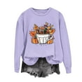 thumbnail image 1 of Neewe Womens Oversized Sweatshirts Thanksgiving Printed Hoodies Fleece Crewneck Sweaters Casual Tops Comfy Fall Fashion Outfits Winter Clothes 2025, 1 of 4