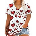 thumbnail image 1 of Neewe Womens Oversized Tshirt Graphic Tees Crew Neck Summer Short Sleeve Loose Fit Top, 1 of 5