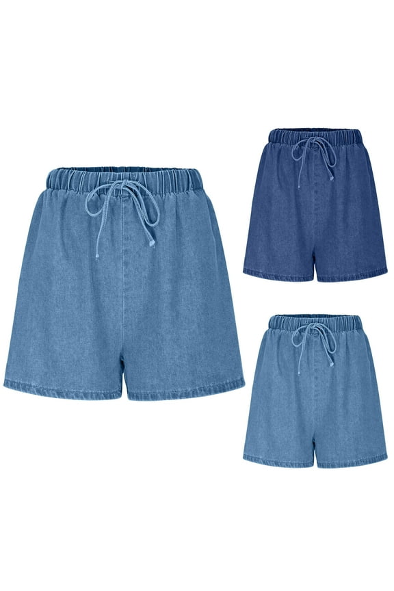 Womens Summer Shorts Casual Sweat Athletic Spring Outfits Beach Vacation Clothes Comfy Fall Fashion-Dark Blue M