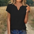 thumbnail image 1 of Neewe Womens Summer Tops Casual Short Sleeve V Neck Shirts Business Dressy Work Blouses, 1 of 6