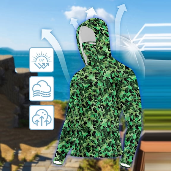 Neewe Womens Sun Protection Hoodie Jackets Fishing Hoodie Shirt,Long Sleeve Fishing Hiking Shirt,Breathable Moisture Wicking