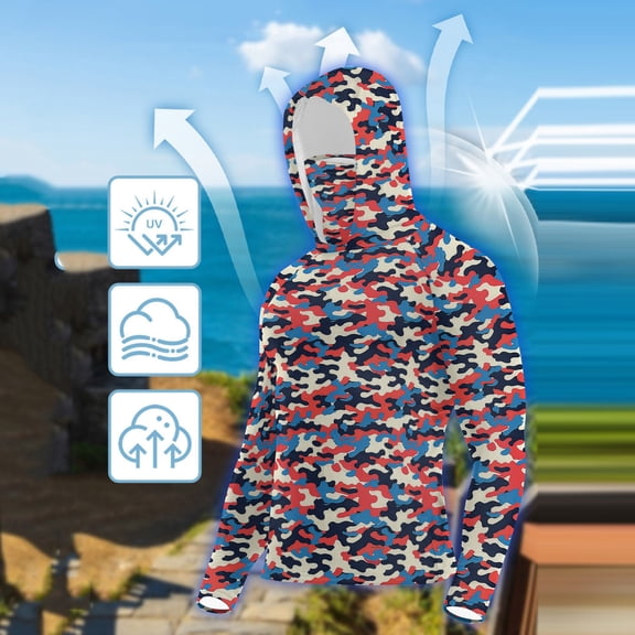 Neewe Womens Sun Protection Hoodie Jackets Fishing Hoodie Shirt,Long Sleeve Fishing Hiking Shirt,Breathable Moisture Wicking