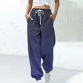 thumbnail image 1 of Neewe Womens Track Pants Athletic Running Pants Sweatpants Gradient Color Straight Leg Pockets Sports Jogging Loose Fit, 1 of 4