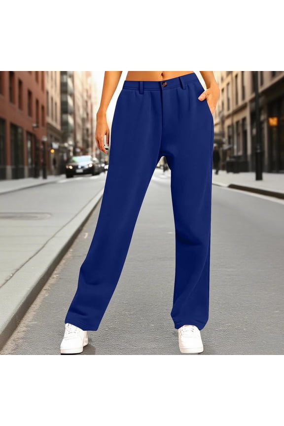 Womens Track Pants Athletic Running Pants Sweatpants Straight Leg Zipper Pockets Sports Jogging Striped Loose Fit