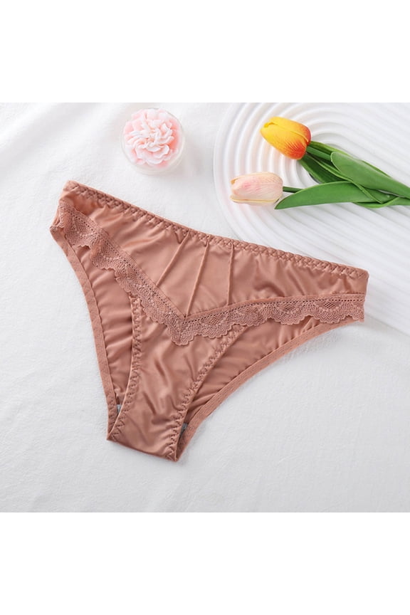 Womens Tummy Control Low Waisted Seamless Womens Underwear Comfy Lace Buttocks Underpan Panties