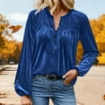 thumbnail image 1 of Neewe Womens Winter Velvet Long Sleeve Button Down Casual Tops Shirts, 1 of 9