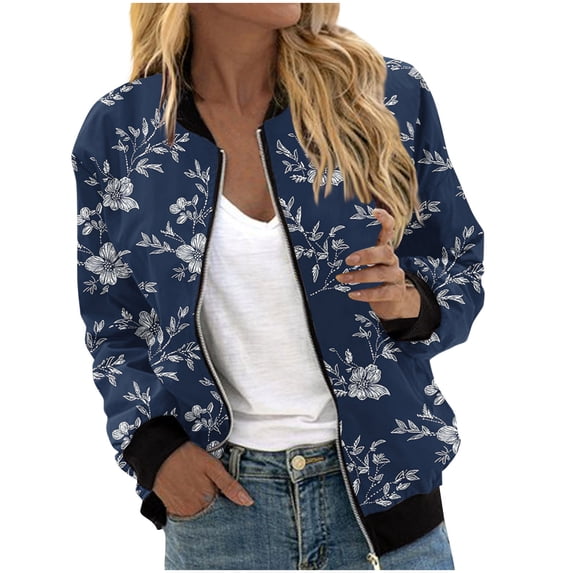 Neewe Womens Zip Up Sweatshirts Jackets Long Sleeve Casual Loose Outwear with Pockets